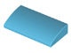 88930-156 Dakpan gebogen 2x4x2/3 geen noppen, MET bodemtubes blauw, middenazuur NIEUW *1B104