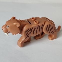 bb0787c03pb01-150G Tijger met lange tanden en roodbruine strepen caramel, midden gebruikt *0D000