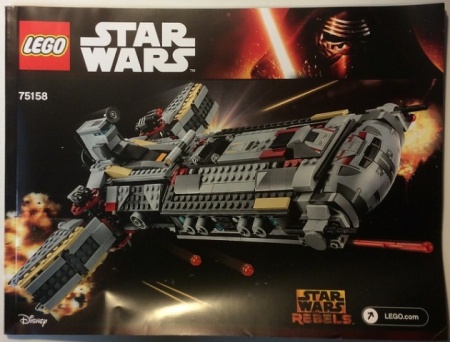 INS75158-G 75158 BOUWBESCHRIJVING-Rebel Combat Frigate gebruikt *LOC 6009