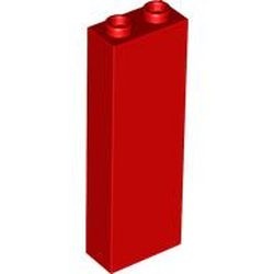 2454-5G Steen 1x2x5 rood gebruikt *1D005