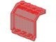 2582-17G Scharnierpaneel 2x4x3 1/3 gebogen transparant rood gebruikt *1L0000