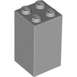 30145-86G Steen 2x2x3 grijs, licht (blauwachtig) gebruikt *1D001
