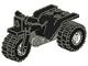 30187c01a-11 Motor- Trike met klassiek donkergrijze bodem en witte wielen (PAKKETPOST) zwart NIEUW *5D0000