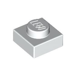 3024-1G Platte plaat 1x1 wit gebruikt *1B366