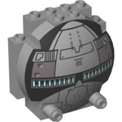 30366pb01-86 3x6x5 ruit Sith Infiltrator (7663) grijs, licht (blauwachtig) NIEUW *