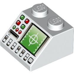 3039pb042-1G Dakpan bedrukt 45 2x2 Computerscherm met 'windows' wit gebruikt *5R000