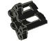32190-11G Technic, Sierpaneel # 1 Large Short, Large Holes, Side A zwart gebruikt *5K000