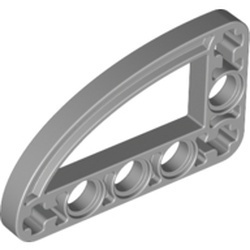32250-86G Technic, Hefbalk 3x5 met kwart elipse (raam) grijs, licht (blauwachtig) gebruikt *1D000