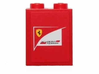 3245cpb025-5G Steen 1x2x2 Scuderio Ferrari vlag rood gebruikt *2-4