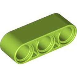 32523-34G Technic, Hefbalk 1x3 dik lime gebruikt *0D001