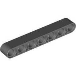 32524-85G Technic, Hefbalk 1x7 dik grijs, donker (blauwachtig) gebruikt *1DT00
