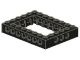 40345-11G Technic, steen 6x8 Open Center zwart gebruikt *