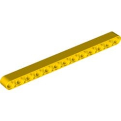 41239-3G Technic, Hefbalk 1x13 dik geel gebruikt *1D000