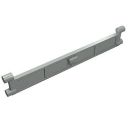 4219-9G Garagedeur- element met hendel lichtgrijs (klassiek) gebruikt *1C030