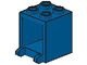 4345-7G Box 2x2x2 opening voorkant open noppen blauw gebruikt *5K000