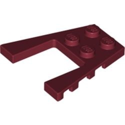 43719-59G Wigplaat 4x4 (L+R toelopend) rood, donker gebruikt *