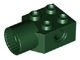 48169-80 Technic, steen 2x2 met gat and Rotation Joint Socket groen, donker NIEUW *