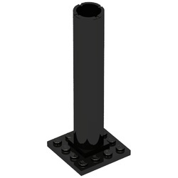 4844-11G Mast basis 4x4x9 (PAKKETZENDING) zwart gebruikt *