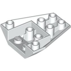4855-1G Wig OMGEKEERD 4x4 steen 4+2 nopgaten wit gebruikt *1D010