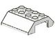 4857-1G Dakpan 45 graden dubbel 4x4 met scharnier wit gebruikt *1D015