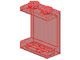 4864-17G Paneel 1x2x2 ZONDER zijschotten transparant rood gebruikt *1L440