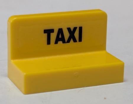 4865pb045-3G Paneel 1x2x1 TAXI (Sticker) - Set 7937 geel gebruikt *0D0000