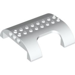 54096-1G Dakpan gebogen 8x8x2 met cutout wit gebruikt *1D029
