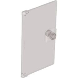 60616-13G Deur 1x4x6 met deurknop transparant bruin (kleurnaam was: trans ZWART) gebruikt *1C031