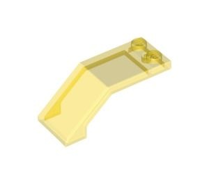6070-19 Ruit 5x2x 1 2/3- 1x gebogen transparant geel NIEUW *1B026