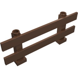6079-8G Hek met horizontale planken 1x8x2 bruin (klassiek) gebruikt *1C026