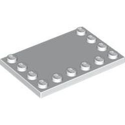 6180-1G Tegel 4x6 met noppen zijkant wit gebruikt *6K04