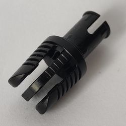 6217b-11G Arm met pin en drie vingers MET ribbels zwart gebruikt *5K000