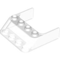 6238-12G Autoruit 3x4x1 1/3 (schuin 45 graden ) (extra lang zijstuk) transparant gebruikt *1C002