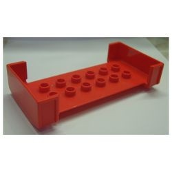 6440-5G DUPLO basis wagen 2x6 rood gebruikt *