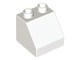 6474-1 DUPLO dakpan 2x2 wit NIEUW *