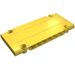 64782-3G Technic, Sierpaneel plat 5x11x1 geel gebruikt *4T087