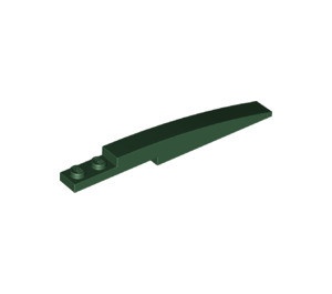 85970-80 Dakpan 10x1 gebogen met 2 noppen groen, donker NIEUW *1B095