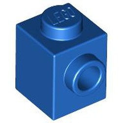 87087-7 Steen 1x1 noppen 1 zijde blauw NIEUW *1B034