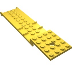 966-3G Auto, bodemplaat 4x16x1 platform geel gebruikt *