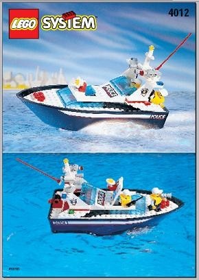 INS4012-G 4012 BOUWBESCHRIJVING- Wave Cops- Politieboot gebruikt *LOC RBS