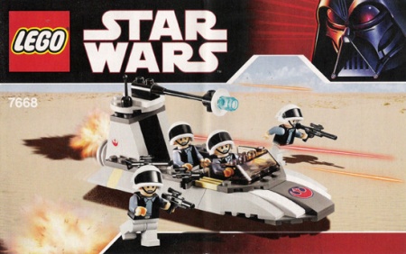 INS7668-G 7668 BOUWBESCHRIJVING- Rebel Scout Speeder gebruikt *LOC RBSW