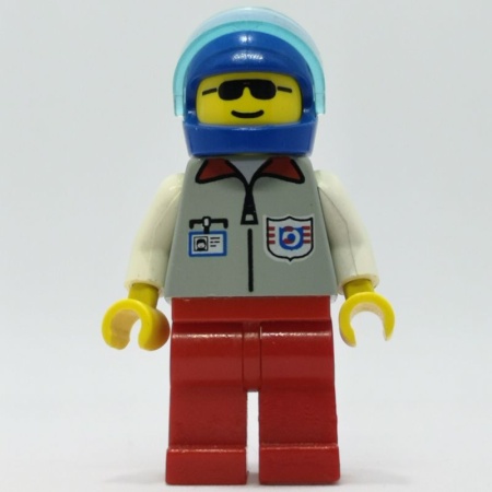 res004G Rescue Coast Guard 1 - rode benen, blauwe helm gebruikt *0M0000