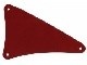 sailbb38-59G Zeil drienhoek 15x22 3 gaten rood, donker gebruikt *5D000