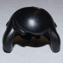 x196-11G Haar lang (Voor Homemaker grote poppen) zwart gebruikt *0L000
