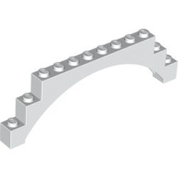 14707-1 Steen, boog 1x12x3 VERHOOGDE BOOG wit NIEUW *5B025