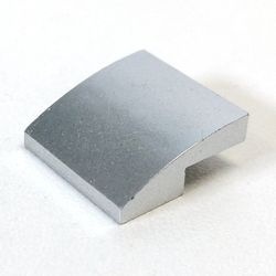 15068-67 Dakpan rond 2x2x2/3 geen noppen afgerond zilver, metallic NIEUW *1B103