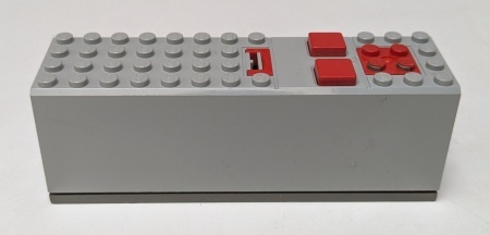 2847c01-9G Batterijbox 9 volt compleet LET OP ALLEEN TE VERZENDEN IN PAKJE! lichtgrijs (klassiek) gebruikt *