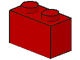 3004-5BG BULKSTENEN 100xSteen 1x2 rood gebruikt *1A006