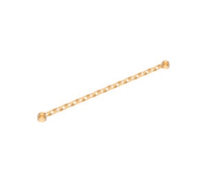 30104-18 Ketting lang (21 schakels, lengte 16 of 17)) transparant neonoranje NIEUW *5D0000