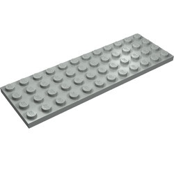 3029-9G Platte plaat 4x12 lichtgrijs (klassiek) gebruikt *1A041